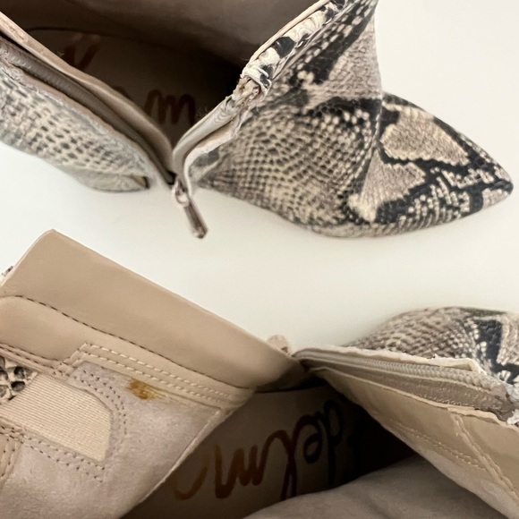 Sam Edelman Snakeskin Heeled Bootie - Picture 7 of 7